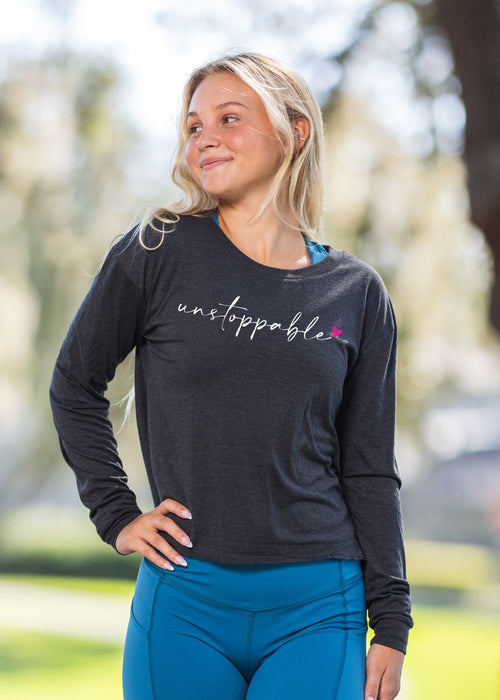 Unstoppable Perfect Tri Midi Long Sleeve Tee